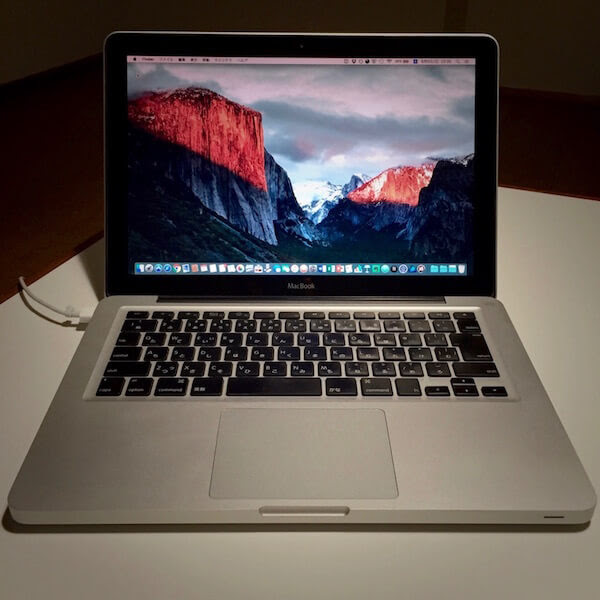 MacBook (13-inch, Aluminum, Late 2008) がOS X El Capitan 